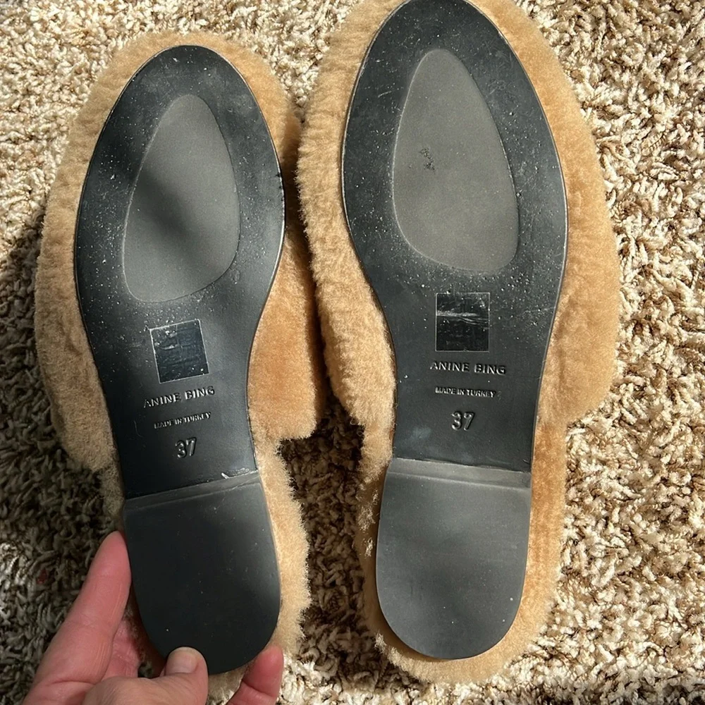 Anine Bing Sherpa mules size 37 - Picture 6 of 10